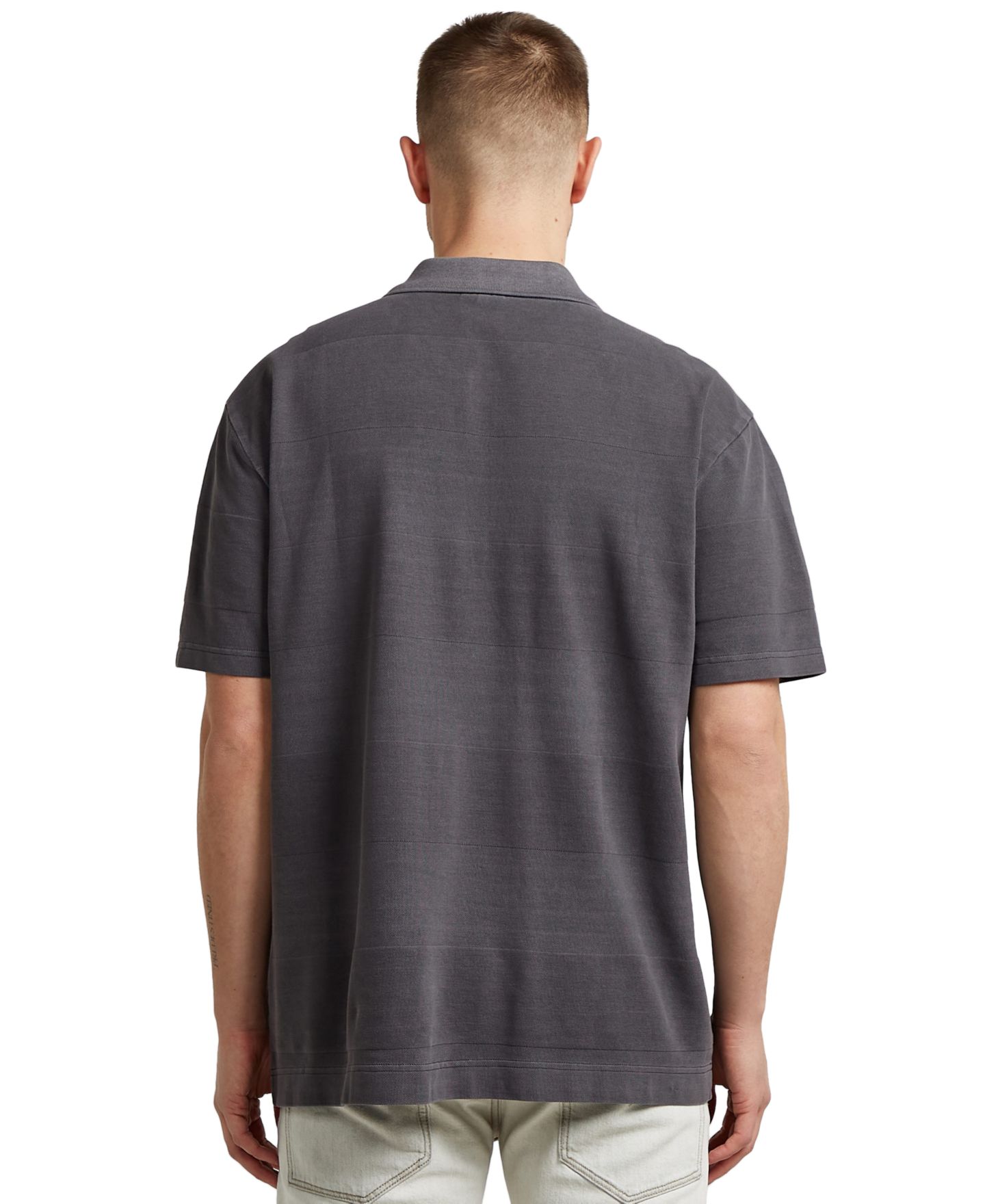 Мужское поло G-Star Raw Washed Jacquard Relaxed-Fit Polo Shirt, цвет: Petrol — фото 5