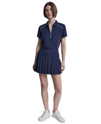 Women's Court Pique Pleated Tennis Skort