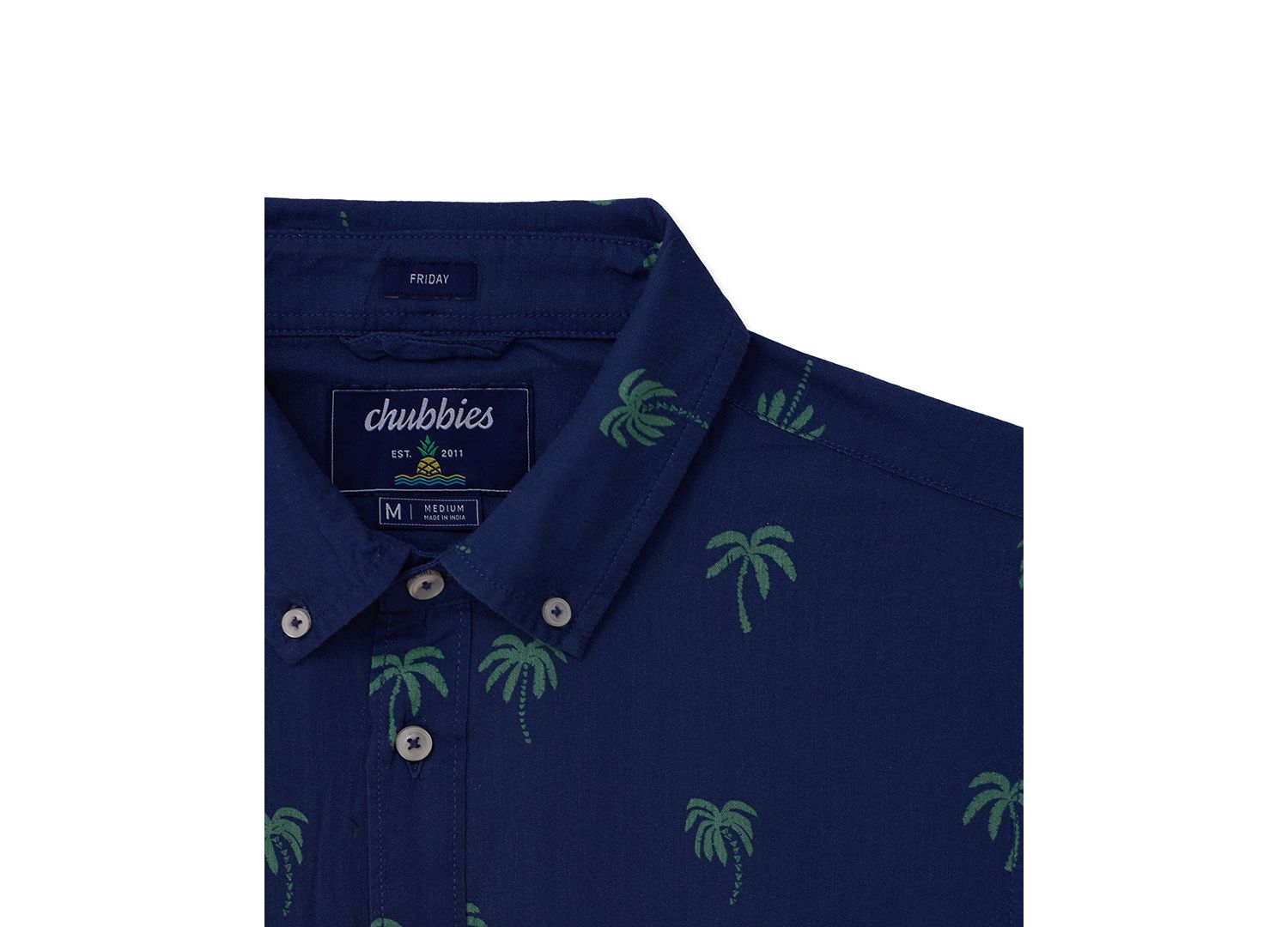 Men's Nighttime Palm Printed Shirt