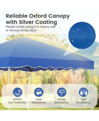 Foldable 10 X 10 Feet Pop up Canopy Tent with Wheeled Bag