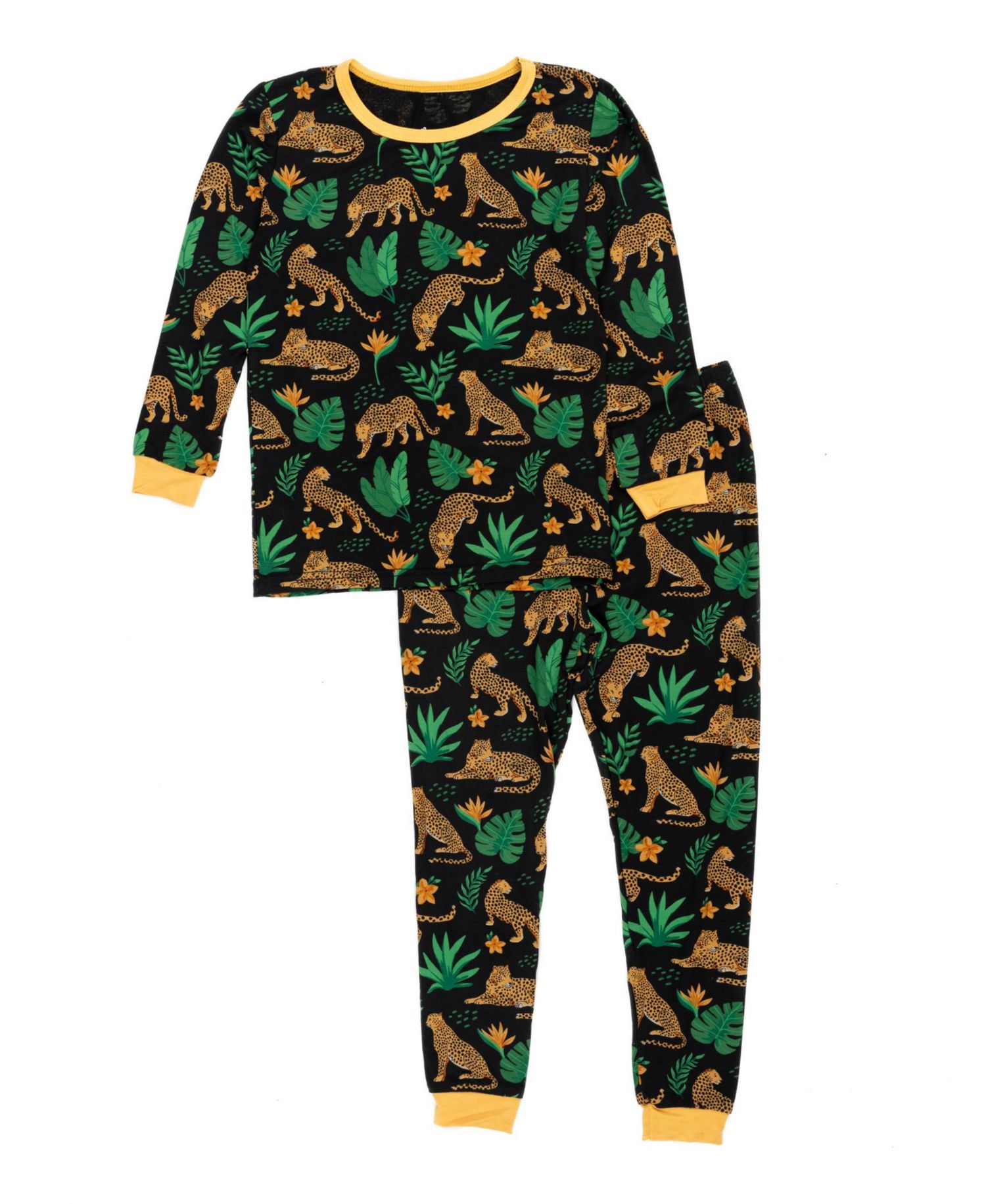 Baby Matching Family Two-Piece Cooling Bamboo Viscose Long Sleeve Pajamas - Nature and Wildlife Print (03M-24M)