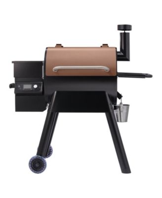 Wood Pellet Grill Smoker, 8-in-1 Outdoor BBQ, 575 Sq. In. Cooking Area, LCD Controller, Meat Probe, 500degree(s)F Max