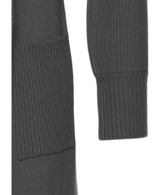 Women's Long Length Knit Cardigan With Pockets