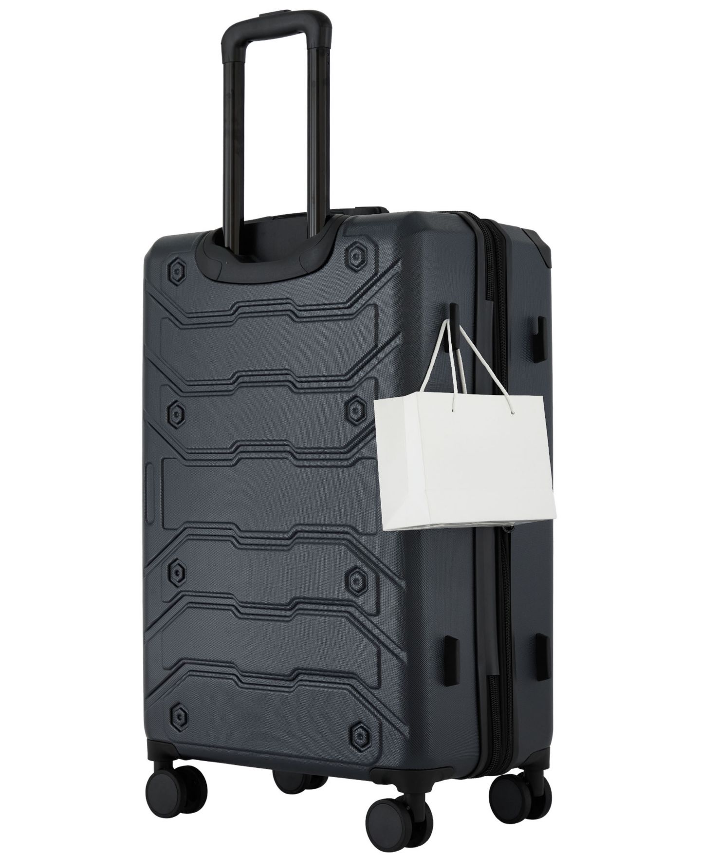 Чемоданы Wrangler Trailway 4-Piece Hardside Luggage Set, цвет: Чёрный — фото 8