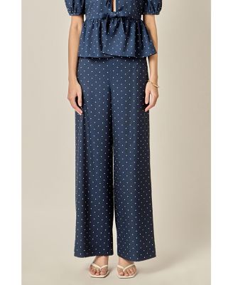 Women's Polka Dot Long Pants