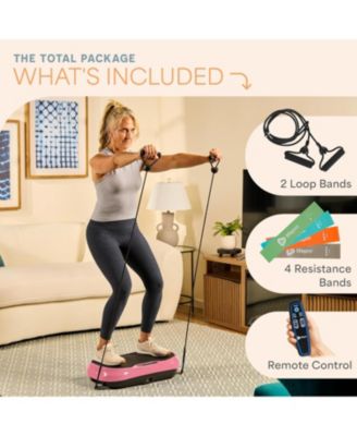 Waver Mini Vibration Plate Exercise Machine for Lymphatic Drainage - Compact Whole Body Vibrating Platform for Muscle Toning