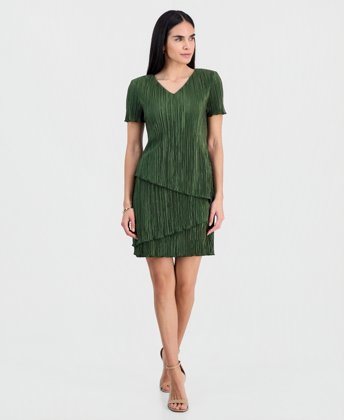 Connected Petite Jacquard Sheath Dress
