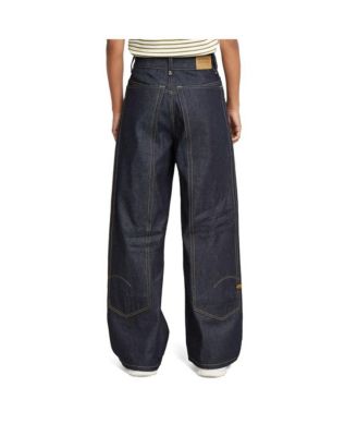 Women's Skater Long Pocket High Loose Jeans