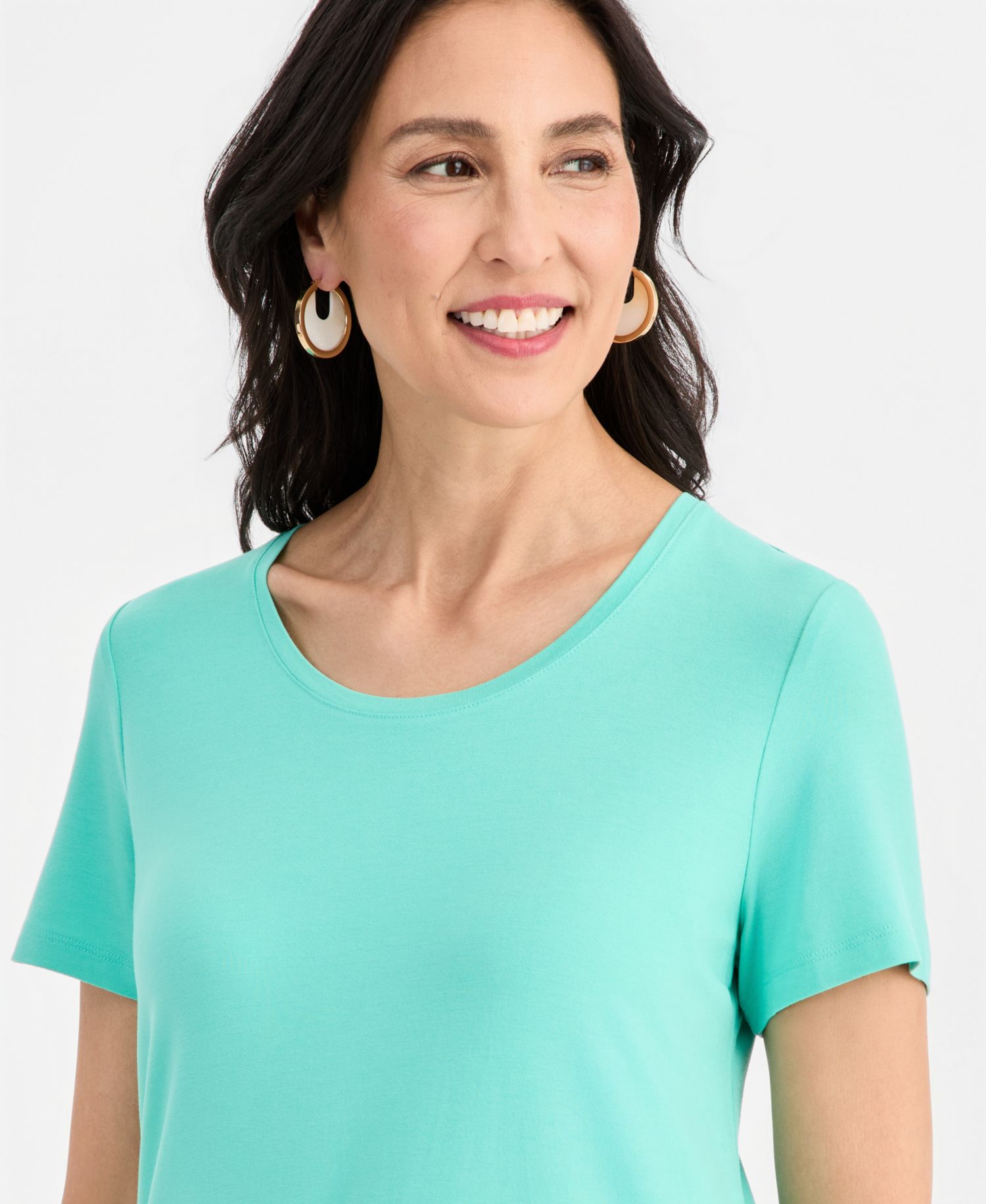 Women's Scoop-Neck Short Sleeve Top
