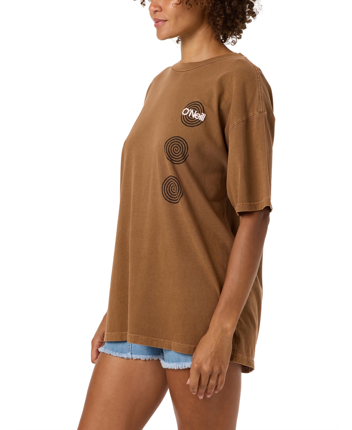 O'Neill Women's Cotton Crewneck Oversized T-Shirt