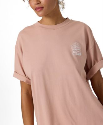 Juniors' Horizon Graphic Oversized T-Shirt