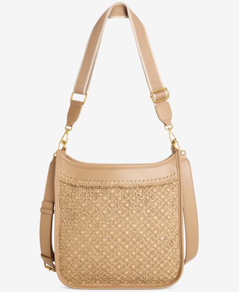Женские Style & Co Crochet Straw Dip Crossbody