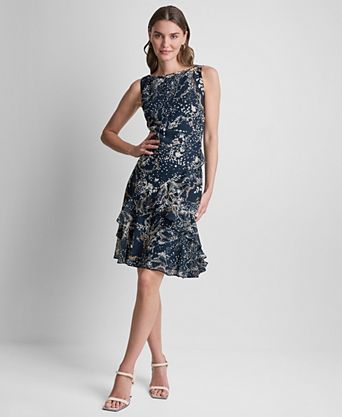 dresses for women in macy's Long Sleeve High Neck Gown Chic yet oh Macys Womens Dresses Macys Pink