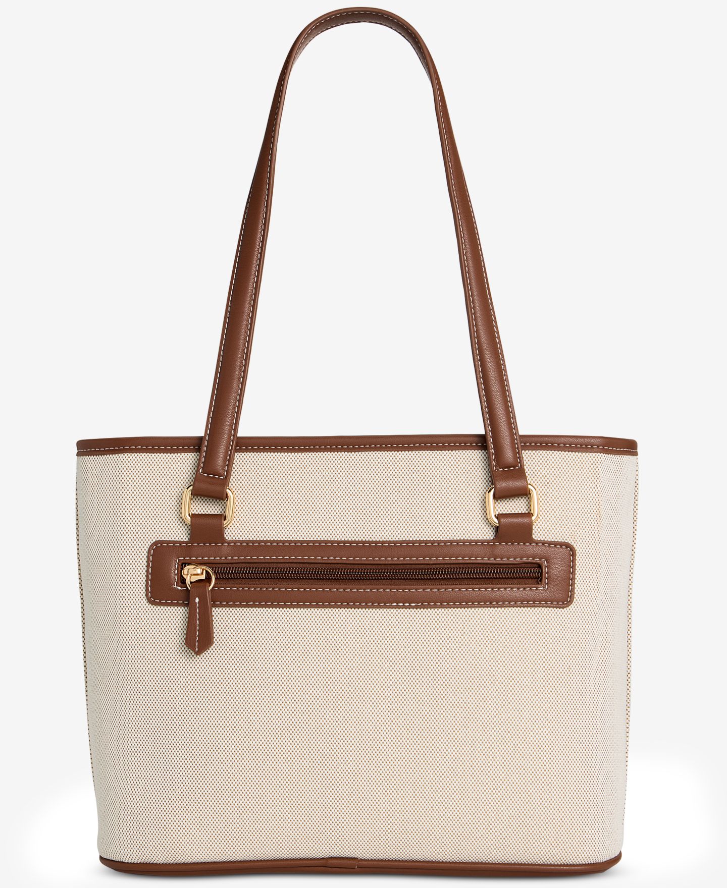 Женская сумка Giani Bernini Linen Logo Tulip Tote, цвет: Натуральный — фото 4