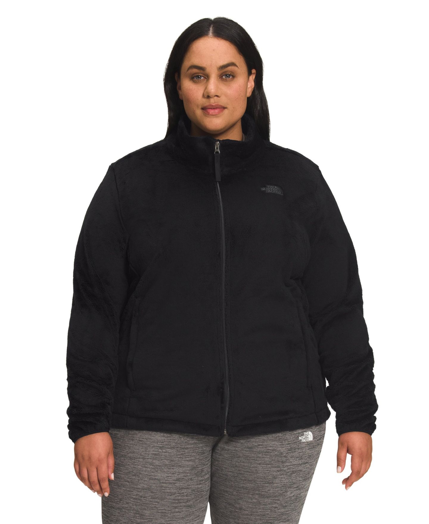 Женская куртка The North Face Plus Osito Fleece, цвет: Чёрный — фото 1