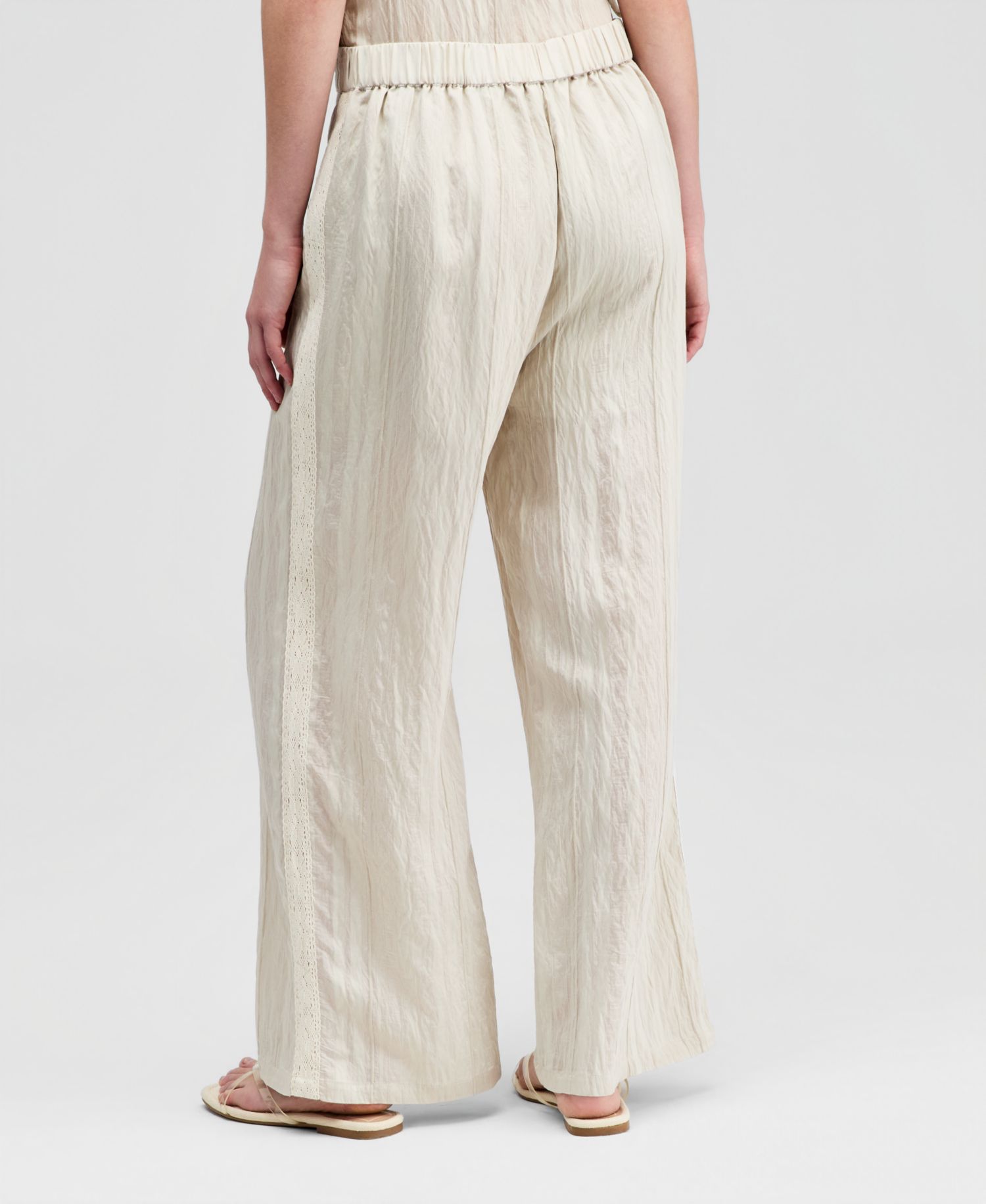 Petite Wide-Leg Drawstring Pants