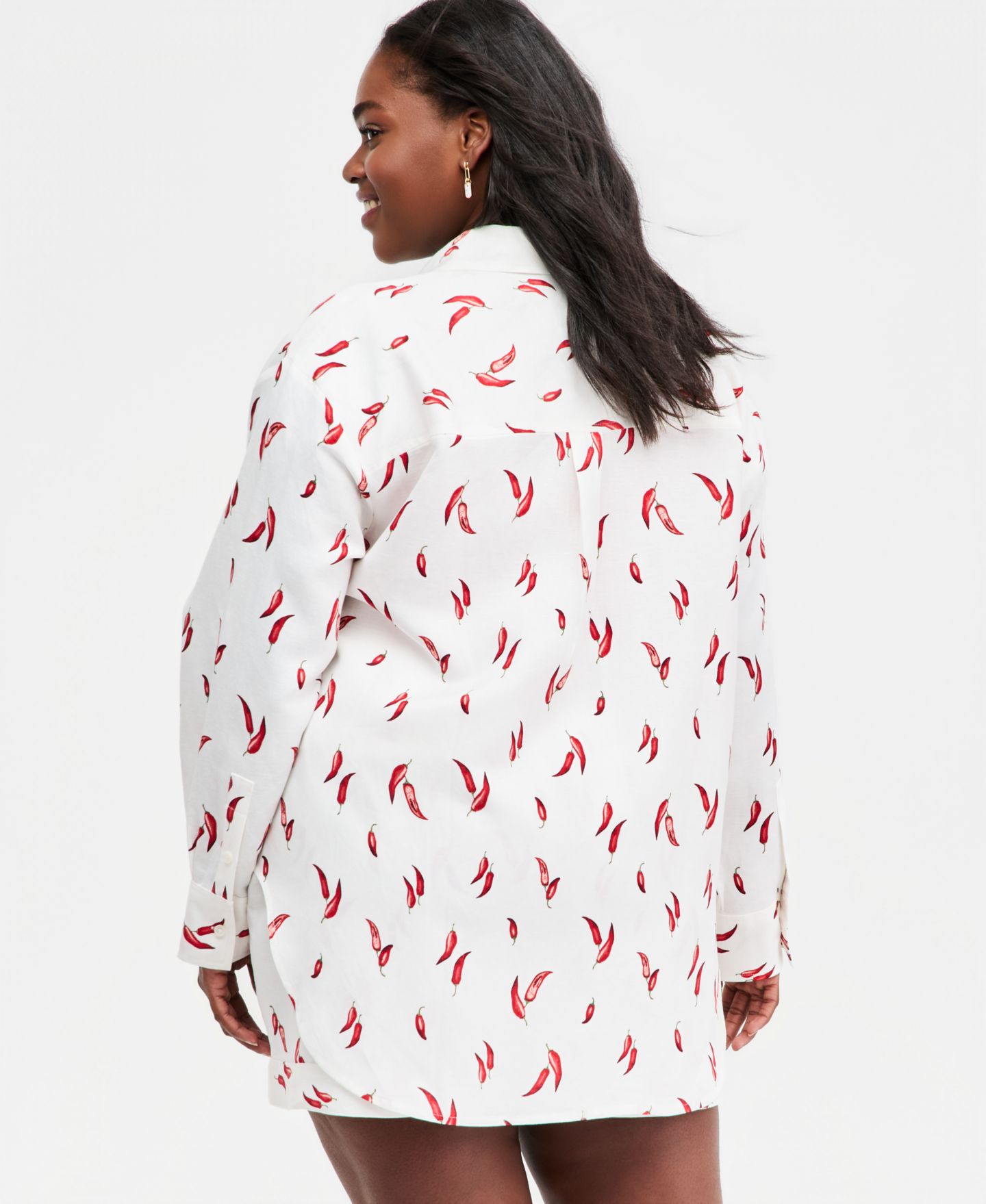 Женские рубашки On 34th Trendy Plus Size Set Pepper Toss, цвет: Winter Ivry Cmb — фото 2