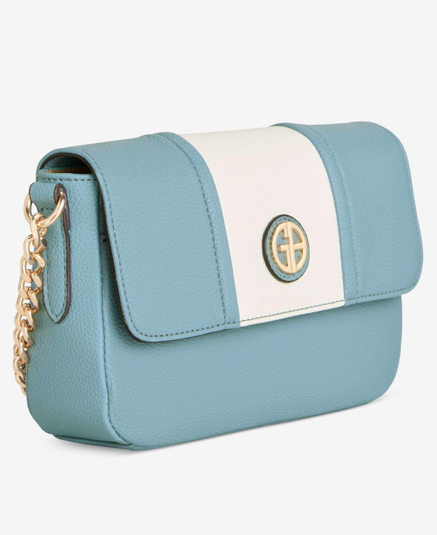 Женская сумка Giani Bernini Vertical Colorblock E/W Crossbody, цвет: Голубой — фото 3