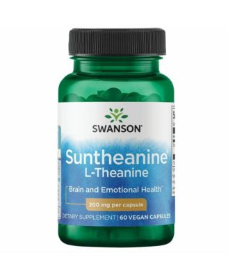 Amino Acid Double Potency Suntheanine LTheanine 200 Milligrams 60 Veg Capsules