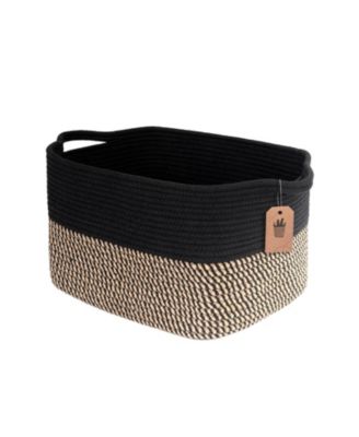 Cube Storage Baskets Woven Closet Organizer Shelf Bins