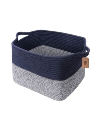 Cube Storage Baskets Woven Closet Organizer Shelf Bins