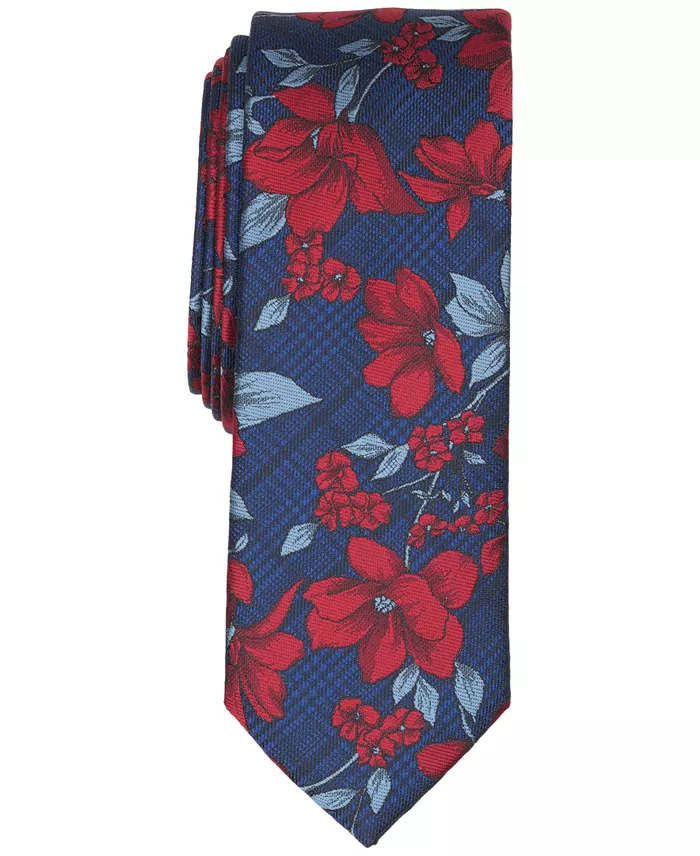 Men's Norris Floral Pattern Skinny Tie