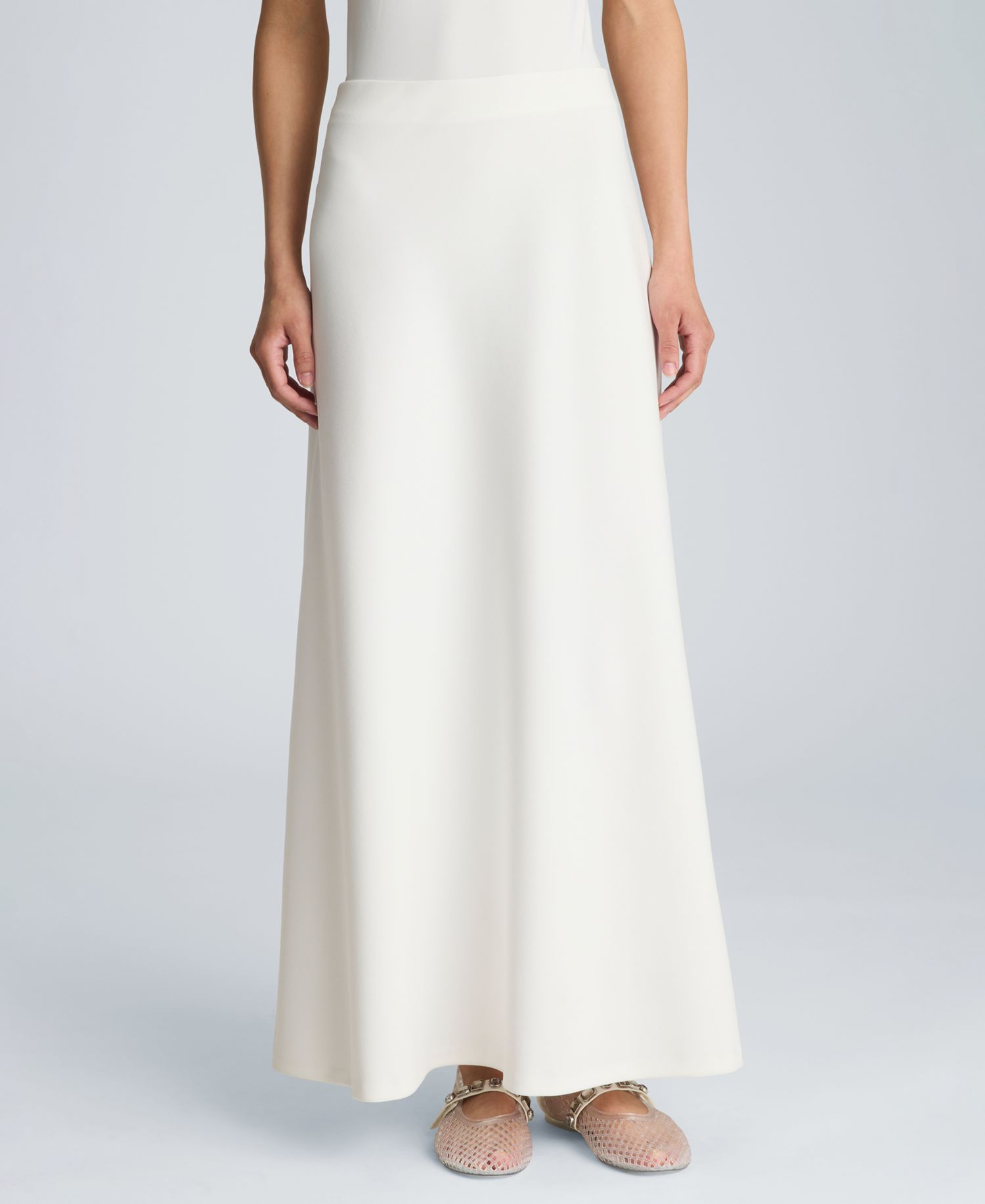 Women's Pull-On Bias Flared Maxi Skirt