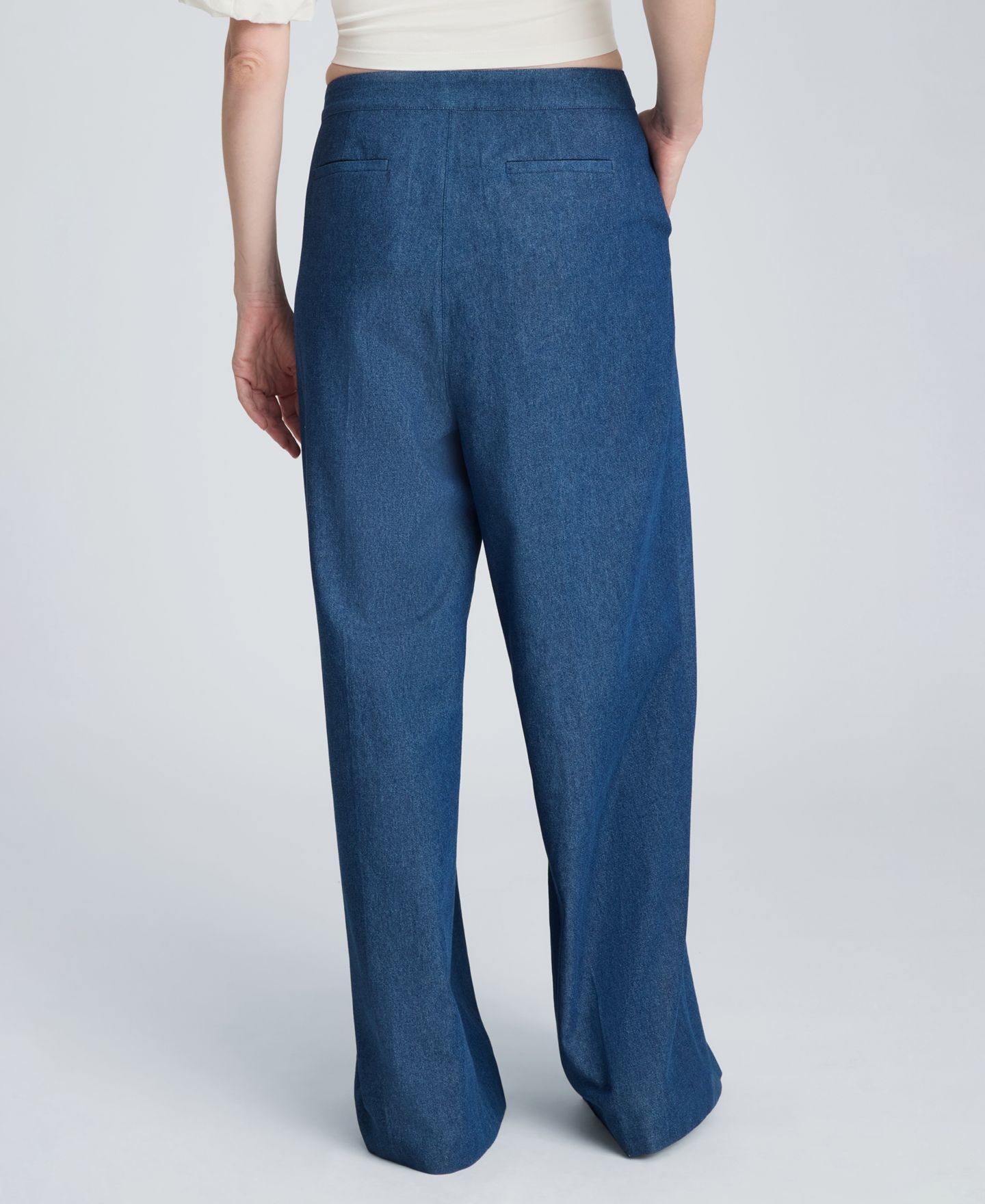 Женские брюки Kenneth Cole High-Rise Triple Pleated Wide-Leg, цвет: Варёный — фото 5
