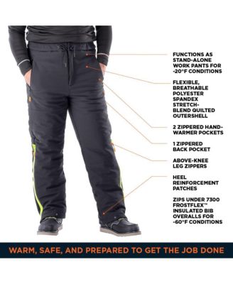 Men's FrostFlex Insulated Quilted Pants - -20degree(s)F Cold Protection, Flexible and Water-Repellent Workwear