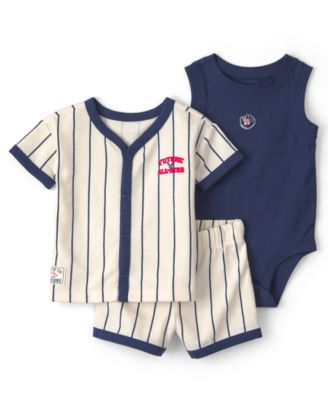 Cater's Baby Boys' Short-Sleeve Top, Bodysuit, and Shorts, 3-Piece Set