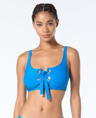 Lace-Up Bikini Top