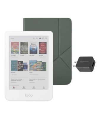 Clara Colour  eReader with Misty SleepCover Case and AC Bundle