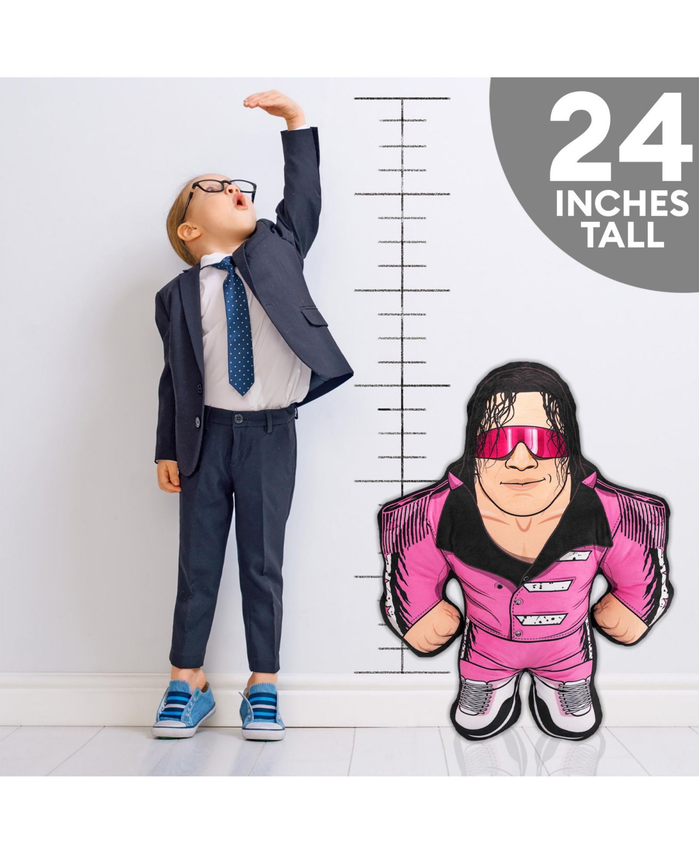 Детская мягкая игрушка Bleacher Creatures Bret Hart WWE Bleacher Buddy 24" Plush, 1-Piece — фото 7