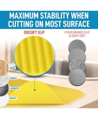 Thick & Durable Non-Slip Flexible Cutting Board Set (3 Piece)