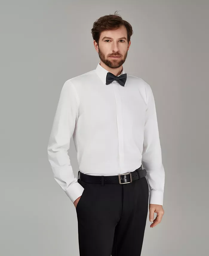 Men's No Iron Formal Solid Dress Shirt - thumbnail 5