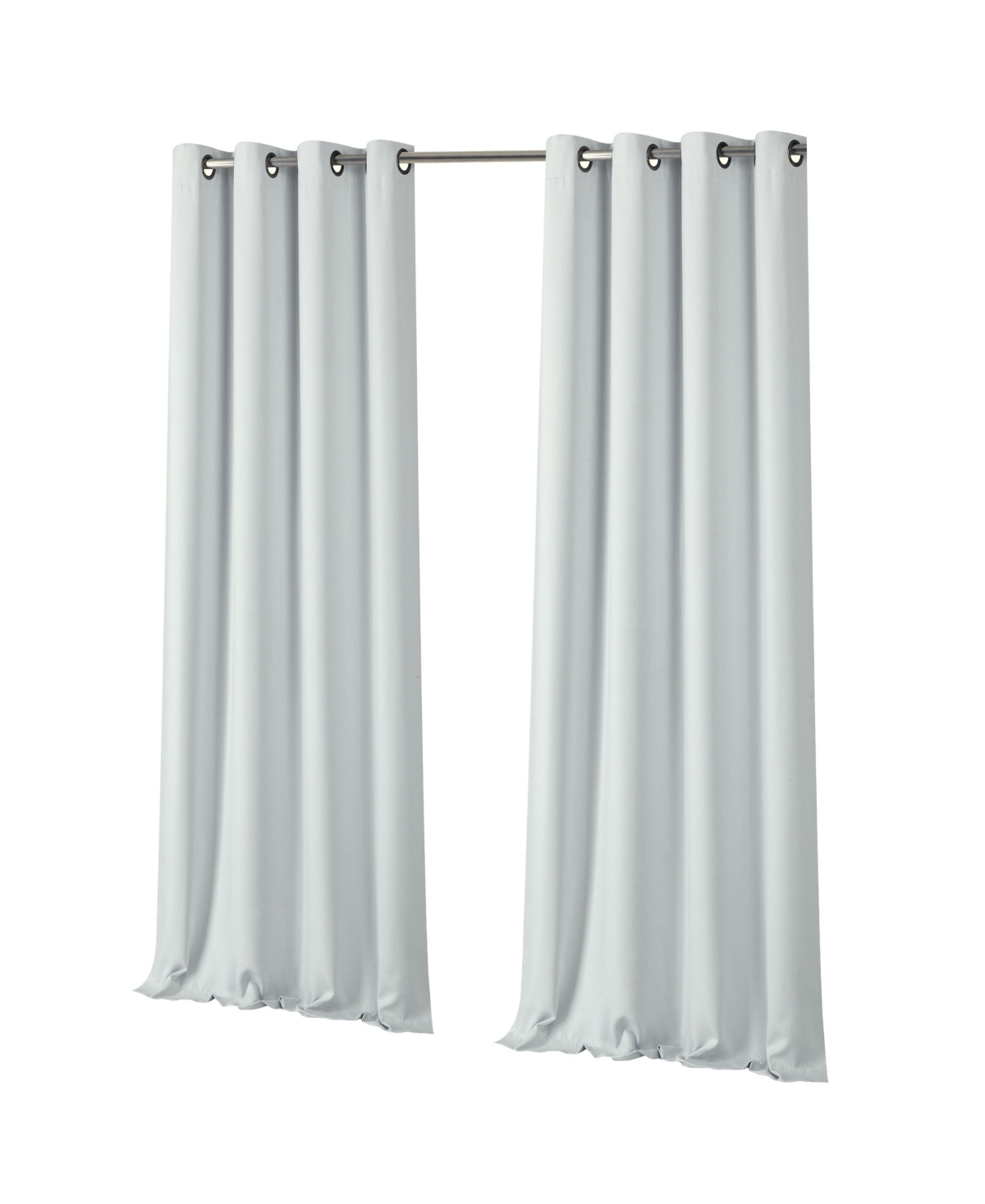 Kate Aurora 2 Piece Soft Cloud Grommet Top Blackout Curtain Panels