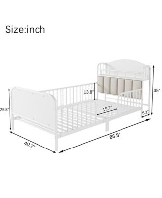 Metal Platform Bed Frame with Light