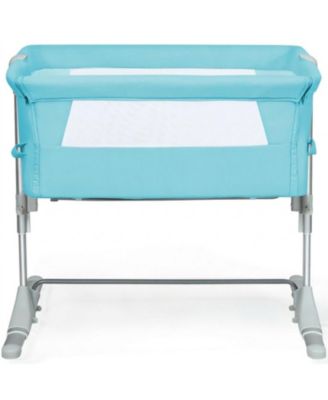 Baby Portable Bedside Bassinet Sleeper with 4 Adjustable Heights and Carrying Bag
