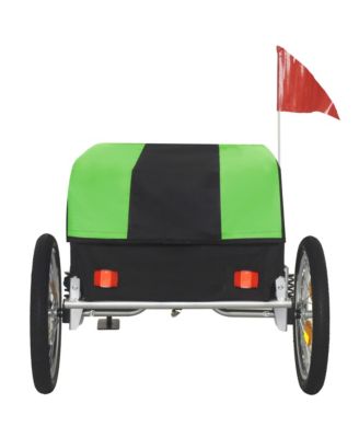 Heavy-Duty Bike Cargo Trailer, Bicycle Storage Cart with Removable Cover, All-Terrain Wheels and Foldable Design, 88 lbs Capacity