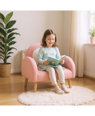 Kids Armchair with Comfy Backrest and Armrests
