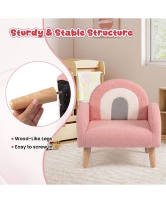 Kids Armchair with Comfy Backrest and Armrests