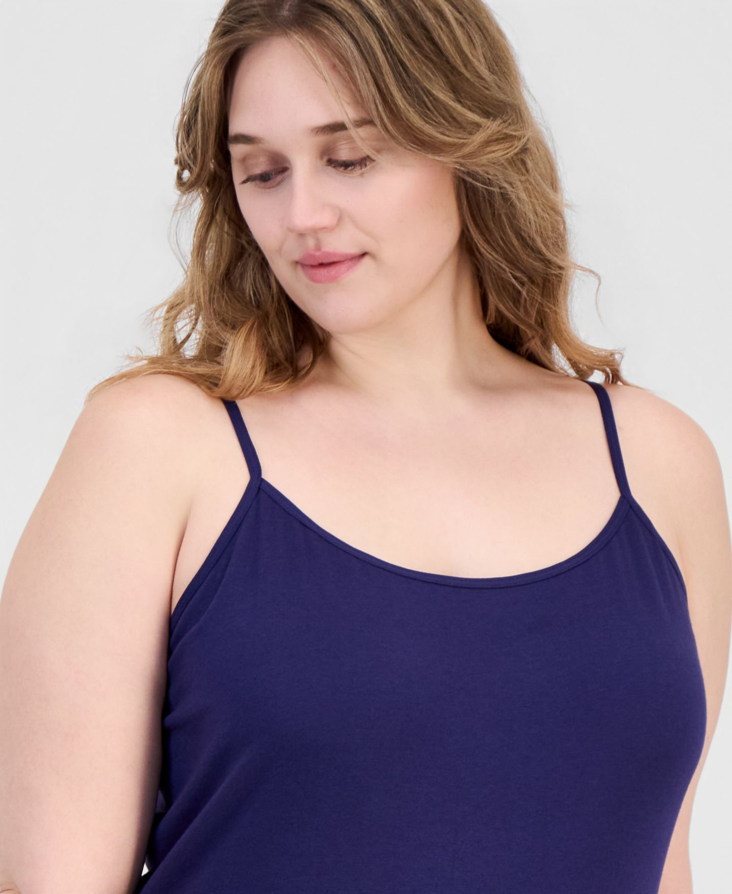 Женский топ Aveto Trendy Plus Size Scoop-Neck Sleeveless Top, цвет: Astral Aur — фото 4