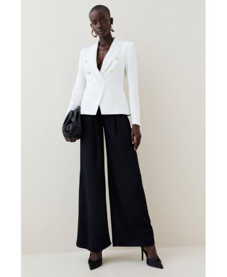 Women's Tailored Button Military Blazer