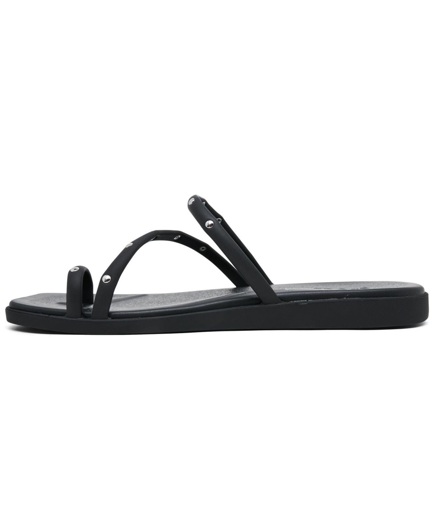 Женские сандалии Crocs Miami Studded Toe Loop, цвет: Чёрный — фото 3