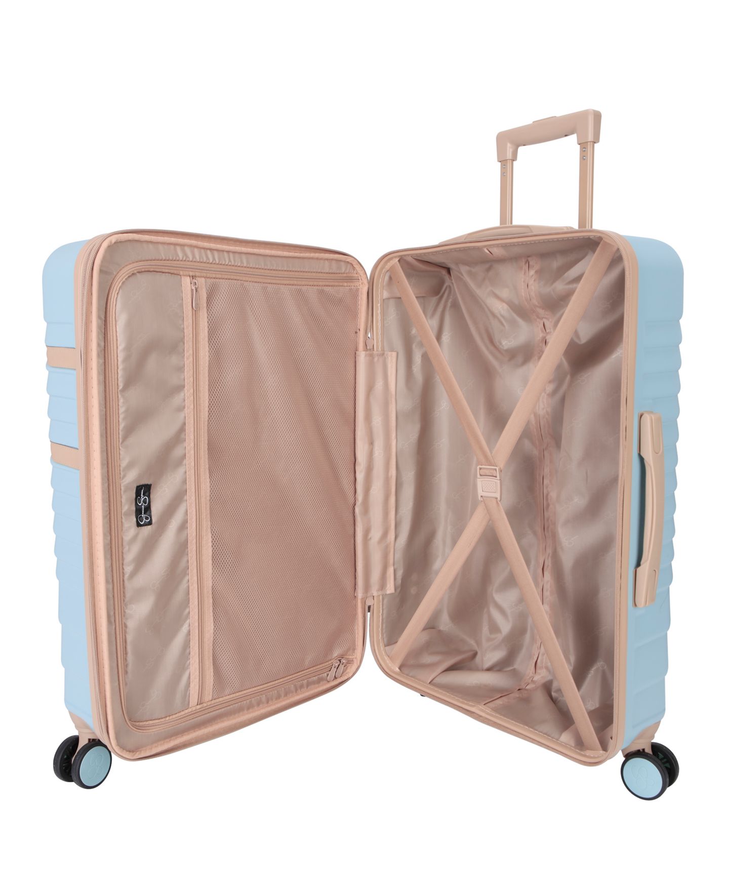 Чемоданы Jessica Simpson Lorelai 3 Piece Hardside Spinner Luggage Set, цвет: Aquifer — фото 9