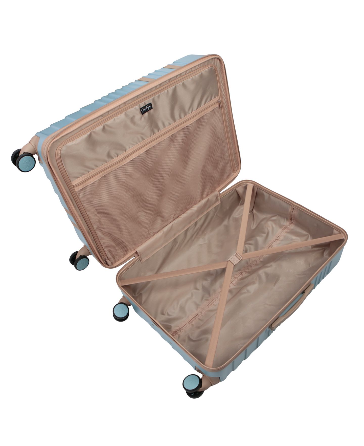 Чемоданы Jessica Simpson Lorelai 3 Piece Hardside Spinner Luggage Set, цвет: Aquifer — фото 12