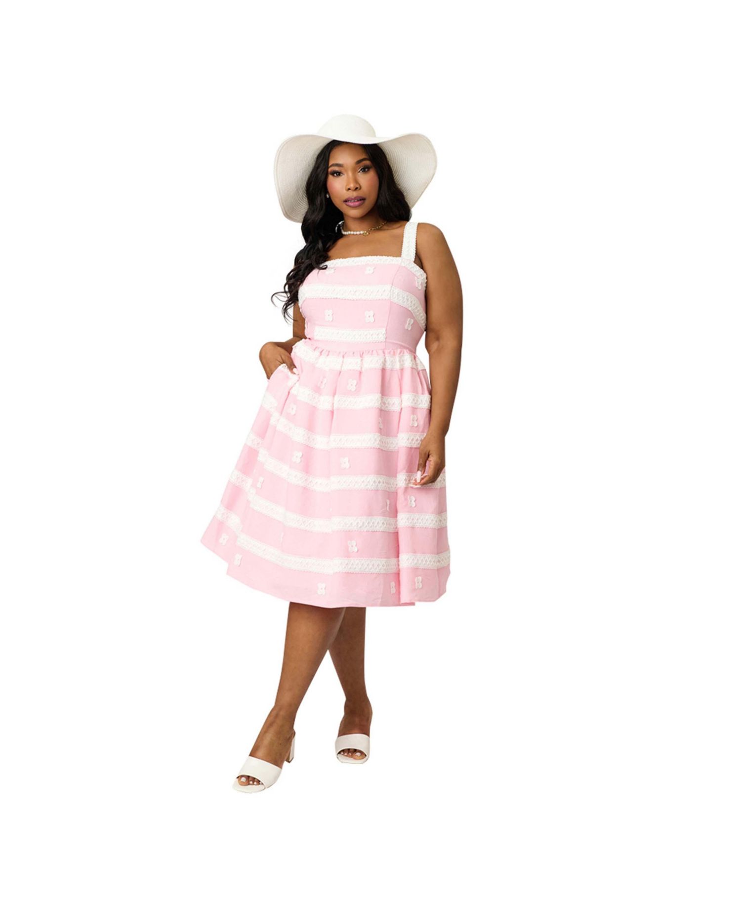 Plus Size 1960s Swing Sundress