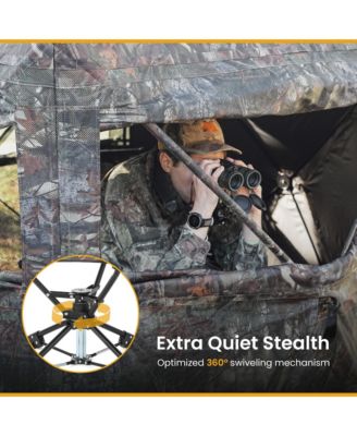 360degree(s) Degree Compact Swivel Hunting Stool Chair with No-Sink Feet - (2-Pack)