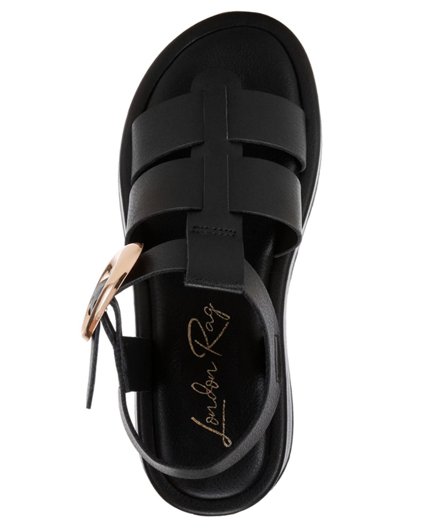 Женские сандалии London Rag Osiha Gladiator, цвет: Чёрная искусственная кожа — фото 4