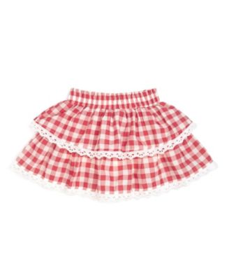 Baby Girls Red Gingham Skort